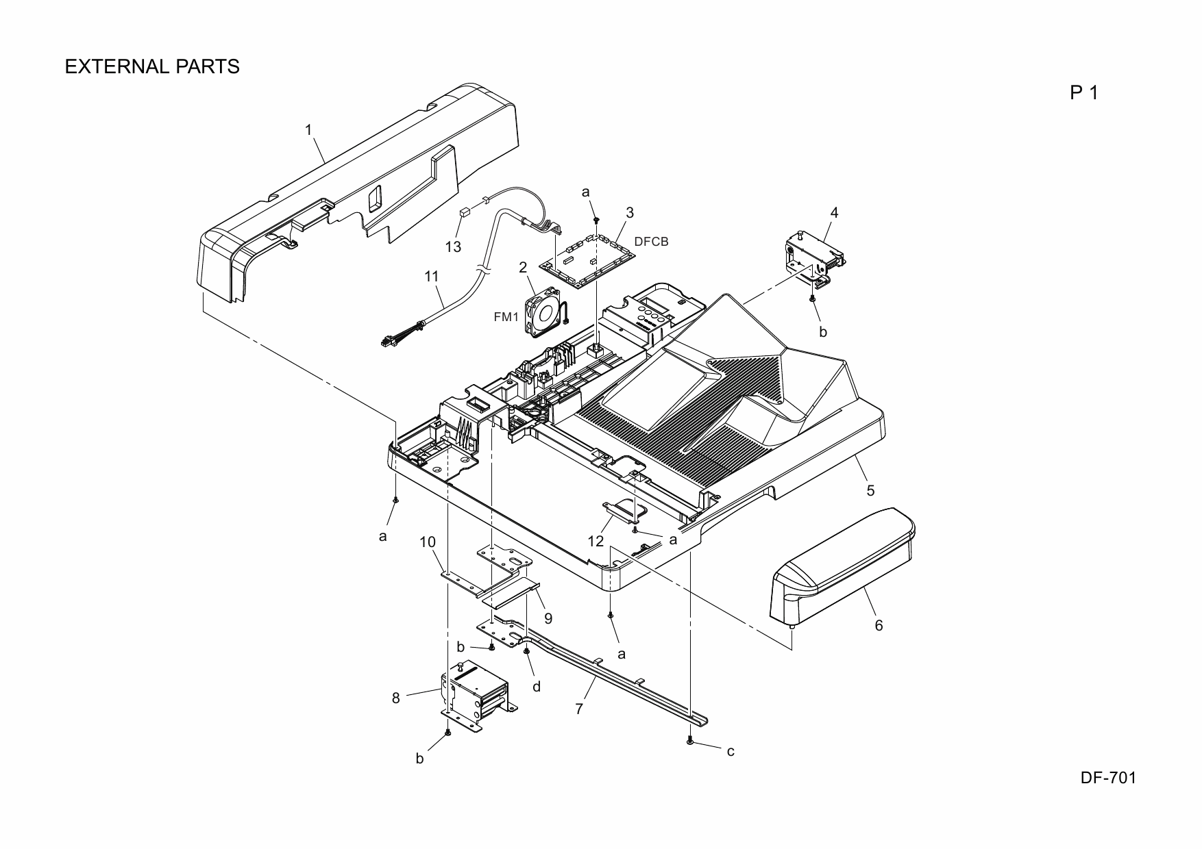 Konica-Minolta Options DF-701 A3CE Parts Manual-3